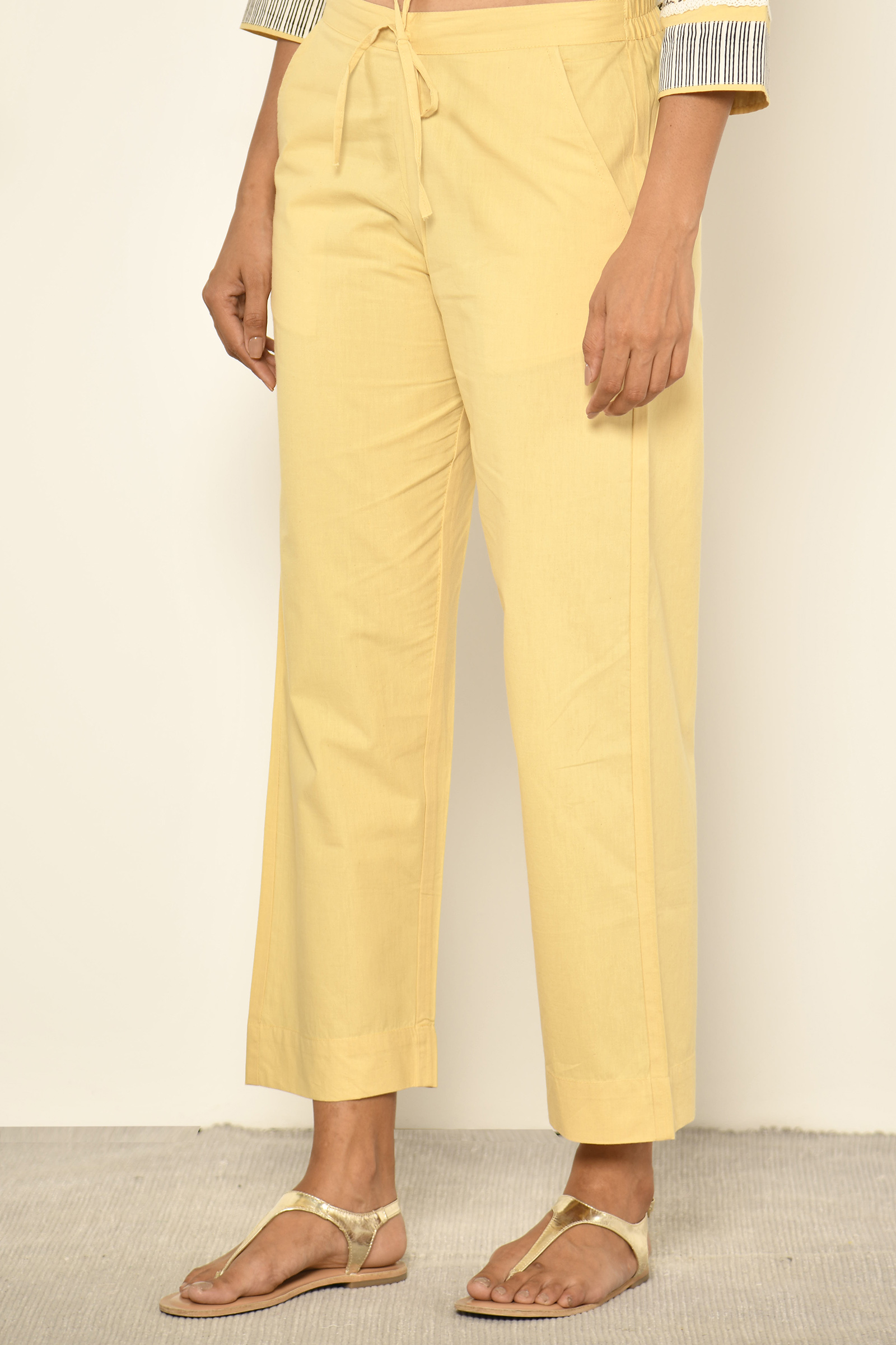 Buy Olive Green Straight Pants Online - W for Woman-mncb.edu.vn