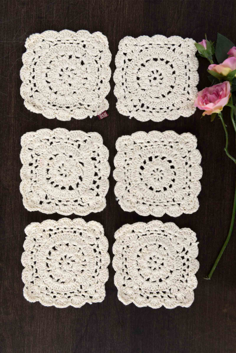 Crochet coaster set of 6