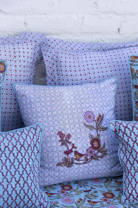 Valley Of Flowers 16*16 Cushion Cover