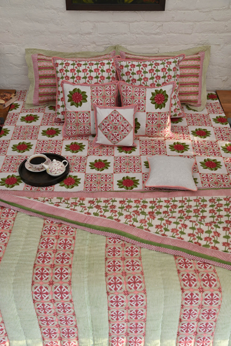 Indian Lotus Bed Cover
