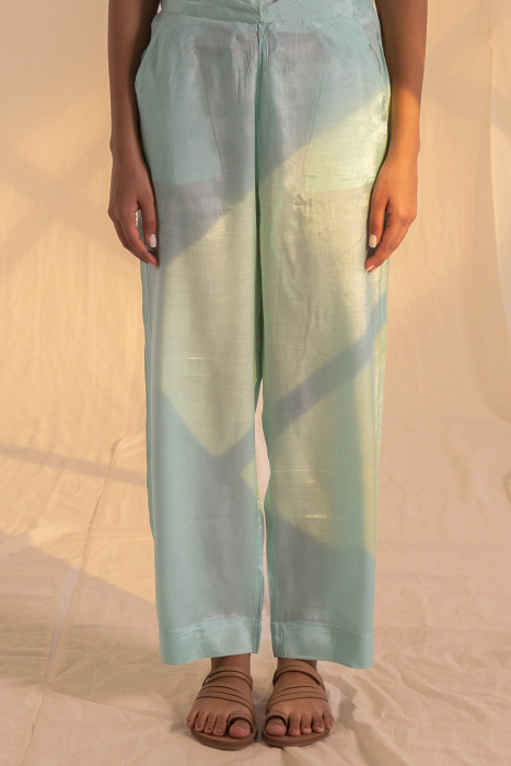 Narangi Assam Silk Straight Pant