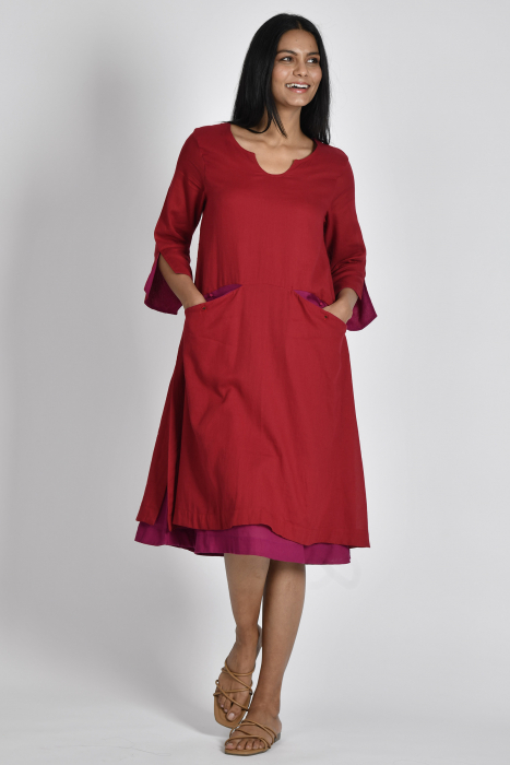 Plain Jane (Red) Moss Dress