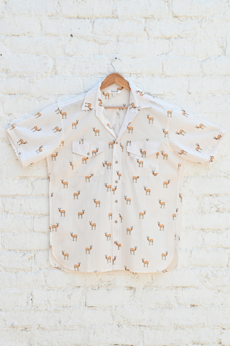 Reedbuck White African Safari Cotton Shirt - H/S