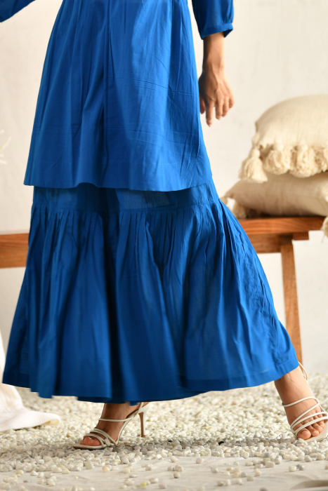 Electric Blue Play Dress Sharara 