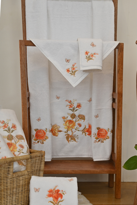 Devin Flowers Face Towel (set of 2)