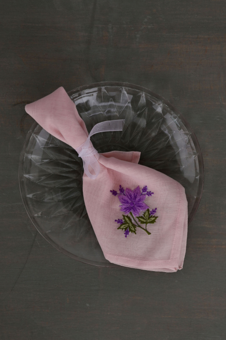 Lavender Bloom Napkin Set Of 6