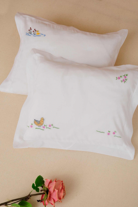 Farm house baby duck pillow cover set of 2