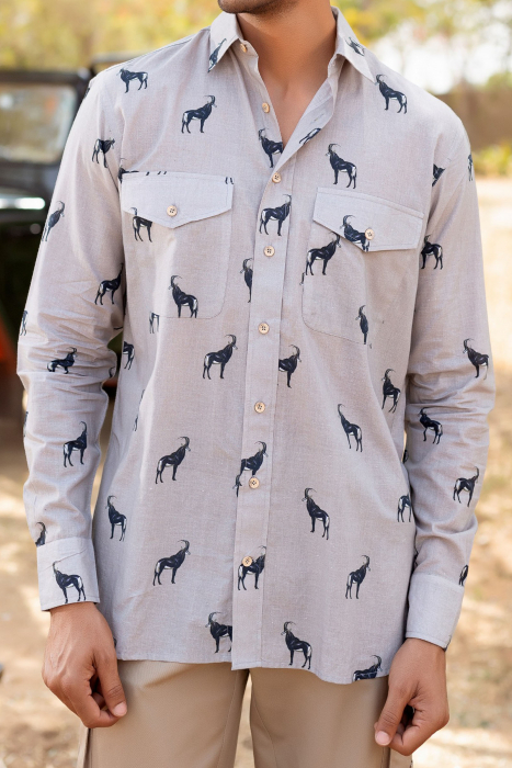  Sable Antelope African Safari Shirt
